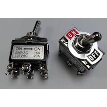 Power Toggle Anahtar 6 Bac On On 15 Amp