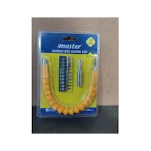 12 Parça 30 Cm Akrobat Kıvrılabilir Eğilebilir Bits Uç Vidalama Vida Sıkma Sökme Torx Yıldız Düz Uç