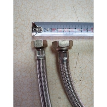 Ezk 30 Cm 3/4X1/2 Kalın Çelik Örgülü Bağlantı Hortumu Rekorlu 1 Adet
