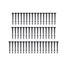 Novahub 50 Adet Siyah Bahçe Plastik Çivi, 12 Cm, Çim Örtüsü Ve Güneşlik Sabitleme İçin Çok Amaçlı Zemin Çivileri