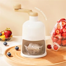 Jialan Manuel Buz Kırıcı Makine Paslanmaz Çelik Bıçaklar Buz Beyaz