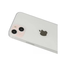 Newface Apple Uyumlu iPhone 13 Rainbow Kamera Lens Koruma Cam - Rose Gold