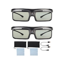 Dlp Link 3d Gözlük, Ltv-2500, Ltv-3000 Pro, Vanish Tv Ve Diğer Dlp-link 3d Projektörler İçin Ltv-3500 Pro İçin Şarj Edilebilir Aktif Enstantane Hızı