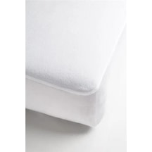 Bebesi 60x120 Cm Bebe Pamuklu Fitted Alez Sıvı Geçirmez Beyaz