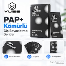 Yues Pap+ Kömürlü Diş Beyazlatma Bandı 28 Şerit 14 Uygulama