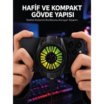 Shnstore Telefon Ve Tablet Uyumlu Manyetik Mobil Soğutucu Fan Shntknd0720