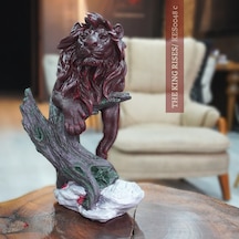 Aslan Kral Heykel Dekoratif Obje Ve Biblo, Masa Dekorasyon