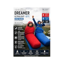 Dreamer Ultralight -32 C Kışlık Kamp Uyku Tulumu Seti - Kırmızı/mavi 2 Adet Kırmızı