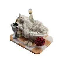 Veronese Design Banyodaki Kedi Heykeli