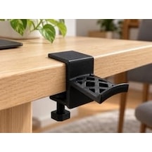 Ozn 3d Tech Masa Altı Kulaklık Askısı, Delme Gerektirmeyen Mengene C-clamp Kulaklık Tutucu, Dayanıklı Petg Oyun