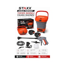 Staxx St70hr Bl Motor X2 Akülü Yüksek Basınçlı Oto Araç Bahçe Yıkama Akülü İlaçlama Tabancası Kovalı