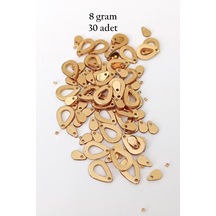 Oya Abiye Bileklik Kolye Pleksi Metalik Plastik Pul Altın Renk 8 Gram 30 Adet - Bnc496 Çok Renkli