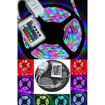 Led Animasyonlu Tak Çalıştır Kumandalı Trafolu Rgb Şerit Işık Ayd (531926621)