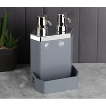 Perotti 13136 Lecce Gri Gümüş Sıvı Sabunluk 2 Li