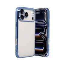 Apple iPhone Uyumlu - 17 Pro Razer Lensli Silikon - Açık Mavi