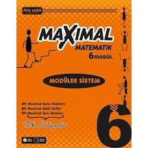 Artı Zeka Yayınları 6 Sınıf Maxımal Matematik Modüler Sistem Seti 6 Modül