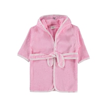 Civil Baby Tavşan Nakışlı Bornoz - Pembe