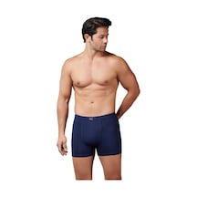 6 Adet Gümüş Erkek Modal Elastan Boxer 7009 Lacivert