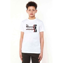 Tshirthane Anime Death Note Baskılı Unisex Çocuk Beyaz T-Shirt (534781239)
