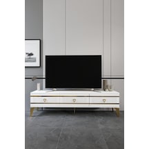 180 CM KORDON MDF MEBRAN KAPAK BEYAZ GOLD