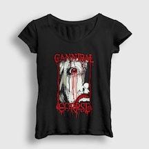 Presmono Kadın Tears Cannibal Corpse T-shirt Siyah