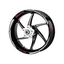 Deeb Motosiklet Jant Şeridi Racing Beyaz Kırmızı Model S N11.30022