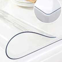 Pvc Şeffaf Kalın Masa Örtüsü Masa Koruma Kaydırmaz Kokusuz 1,5Mm