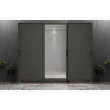 Beyzade Sürgülü Portmanto Vestiyer Füme - 180 CM