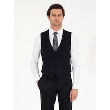 Cacharel Lacivert Slim Fit Yelek