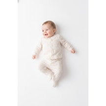 Tiffany Baby & Kids Puffy Cloudy Tasarımlı Patikli 2li Takım Ekru