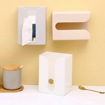 S-beyaz-duvara Monte Kendinden Yapışkanlı Doku Kutusu Tuvalet Kağıdı Dispenseri Tuvalet Kağıdı Kutusu Konteyner Banyo Tuvalet Kağıdı Saklama Kutusu