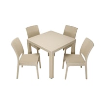 Mandella Elit Rattan 90x90 Elit Sandalye Masa Takımı Çölbeji Diğer