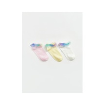 LC Waikiki Alıta Cıty Farkıyla Lcw Kids Ekru Düz Kız Çocuk Patik Çorap Ekru - 925413311 Ekru