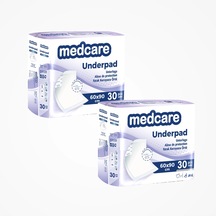 Medcare Yatak Koruyucu 60cm X 90cm 30lu Paket X 2 Paket 60 Adet