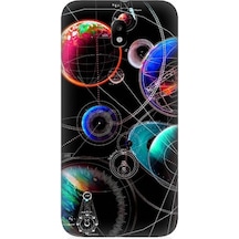 Samsung Galaxy J3 Pro Uyumlu Sci Fi Gezegenler Ve Vektörler Desenli Silikon Kılıf