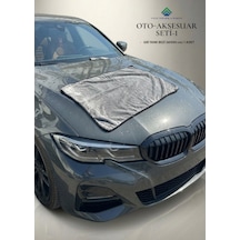 Oto Aksesuar Seti-1 ADET 60X90 cm GRİ TANK BEZİ
