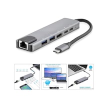 Çevirici Adaptör 6 İn 1 Type-C To Usb Hdtv Lan Hadron Hdx-7791