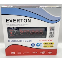 Everton Rt-3026 Çift Usb'Li Usb-Sd-Fm-Aux- Bluetooth Oto Teyp 4X6