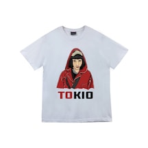 Stoned&Fame Unisex Beyaz La Casa De Papel Baskılı T-shirt Beyaz