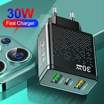 Anseıp Pd Hızlı Şarj Şarj Cihazı 30 W Usb C İphone Uyumlu Şarj Cihazı 14 13 Xiaomi 12 Samsung Huawei Usb Şarj Aleti Qc3.0 Cep Telefonu Adaptörü