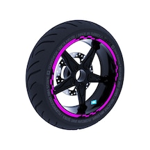 Moto GP Yarış Bayraklı Gül Pembesi Jant Şeridi Sticker Çınar Extreme