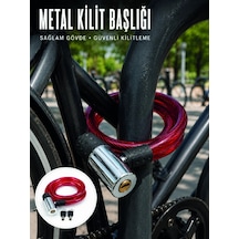 Mey İthalat 80 Cm Uzunluk İle Pratik Ve Kolay Kullanım Sunan Çelik Halat Kilidi