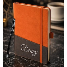 Bk Gift Kişiye Özel Turuncu Termo Deri Defter Ve Touchpen Kalem Seti -3, Kurumsal Ve Özel Hediye, Yeni İş Hediyesi Kobitmeyencom36110 Bk Gift