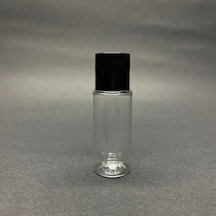 15 Cc Şeffaf Pet Şişe - Siyah Sızdırmaz Kapaklı - 15 Ml Buklet Şi