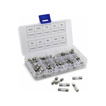 Cam Tüp Sigorta Seti 100 Parça 0.2a 0.3a 1a 2a 3a 5a 8a 10a 15a 20a Yüksek Voltaj Aşırı Akım