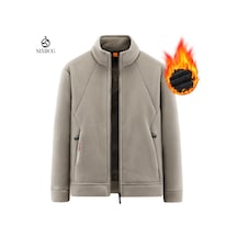 Genç Ve Orta Yaşlı Yetişkinler İçin Kışlık Polar Ceketler Haki