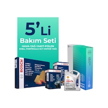 Fiat 500l 1.3 Dizel Filtre Bakım Seti Shell Motor Yağlı 2009-2018 5 Li 8200BKMFLSHNGFL13768