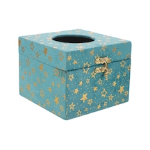 Vintage Mendil Kutusu Kapağı Dekoratif Mendil Kutusu Tutucu Araba Kullanımı Kadife Malzeme 1 Adet