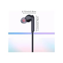 Tak Çalıştır Type-c Kulakiçi Kablolu Kulaklık Mikrofonlu Iphone 15 Pro Max S24 Ultra Uygun Kulaklık Siyah