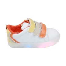 Cool Unisex Sneaker Esnek Rahat Kalıp Çocuk Spor Ayakkabı Ortopedik Günlük Ayakkabı Mami Beyaz Sarı